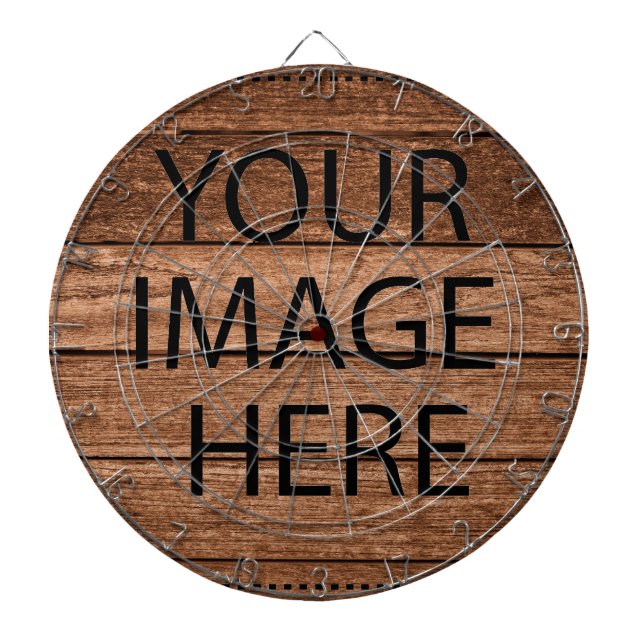 Personalisierte Anpassung Eigene Foto & Text Dartscheibe (vorne)
