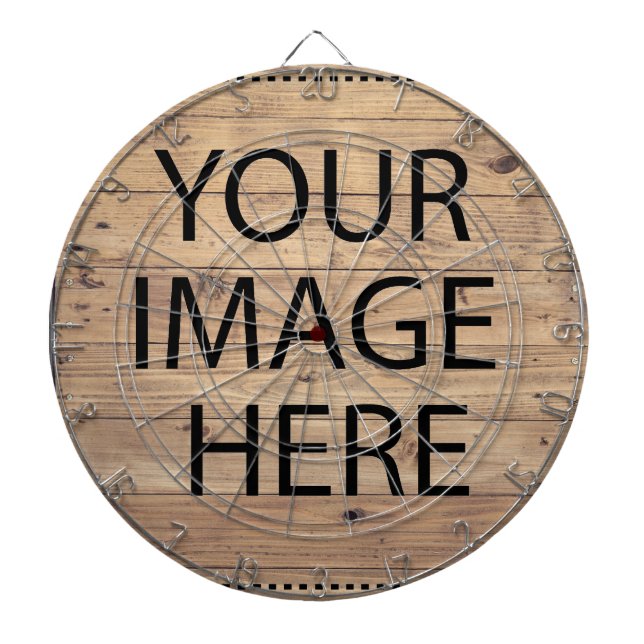 Personalisierte Anpassung Eigene Foto & Text Dartscheibe (vorne)