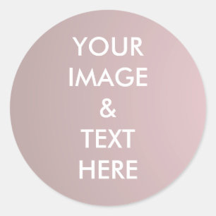 Personalisierte Anpassung Ihres eigenen Fotos und Runder Aufkleber