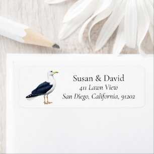 Personalisierte Anschrift des Küstenvogel Seagull