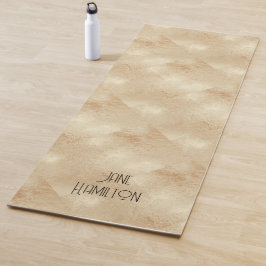 Personalisierte antike Goldmedaille Yogamatte
