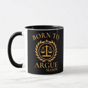 Personalisierte Anwaltstasse - Geboren um zu strei Tasse