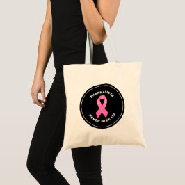 Personalisierte Apotheker Rosa Ribbon Leinwand Tas Tragetasche