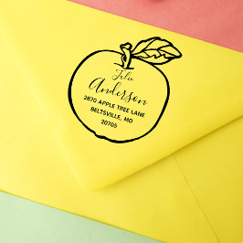 Personalisierte Apple Frame Rücksendeadresse Gummistempel