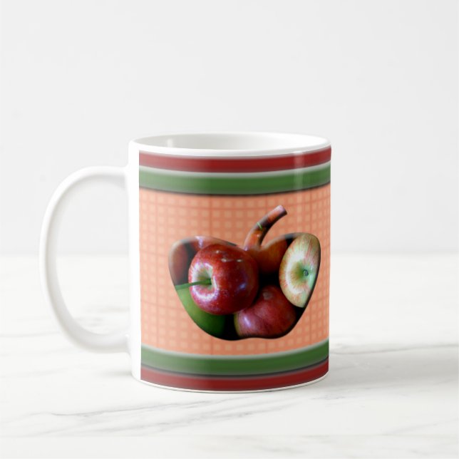 Personalisierte Apple-Tasse Tasse (Links)