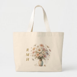 Personalisierte April-Daisy-Tasche Jumbo Stoffbeutel
