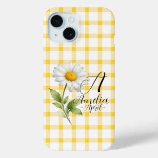 Personalisierte April-Gänseblümchen-Geburtsblumen- Case-Mate iPhone Hülle