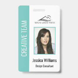 Personalisierte Aquamarine Corporate Employee Secu Ausweis