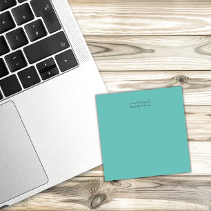 Personalisierte Aquamarine Grüntücher Post-it Klebezettel