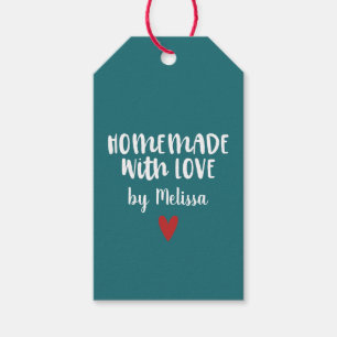 Personalisierte Aquamarine hausgemachte Liebe Herz Geschenkanhänger