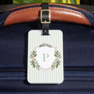 Personalisierte Aquarell-Blumenhochzeit Gepäckanhänger