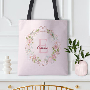 Personalisierte Aquarell-Rosa-Rosen-Blumen