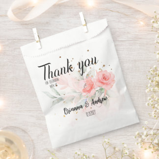 Personalisierte Aquarellblume Vielen Dank Geschenk Geschenktütchen