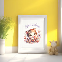 Personalisierte Aquarellfarbe - Kittname