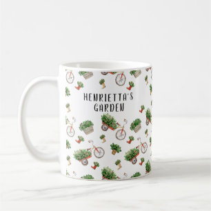 Personalisierte Aquarellgartencoffee-Tasse Kaffeetasse