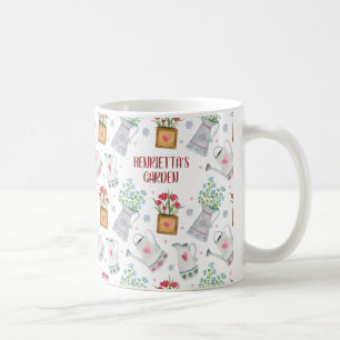 Personalisierte Aquarellgartencoffee-Tasse Kaffeetasse