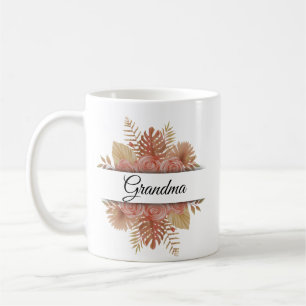Personalisierte Aquarellschrift Kaffeetasse