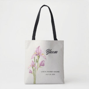 Personalisierte Aquarelltasche   Floral