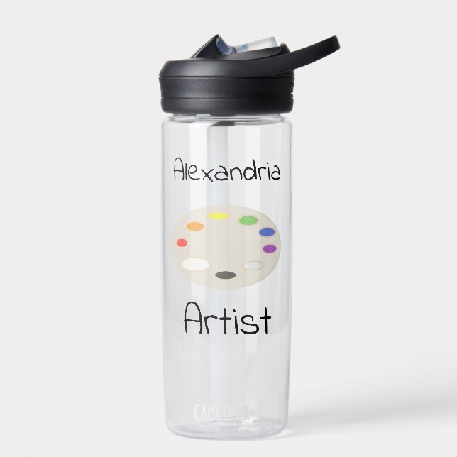 Personalisierte Artist Art Palette Trinkflasche (Links)