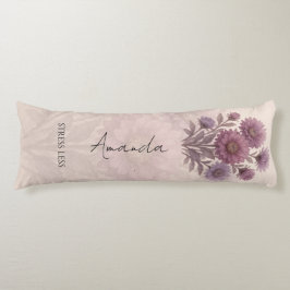 Personalisierte Aster-Blume, individuelle Blumen Seitenschläferkissen