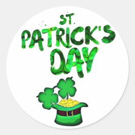 Personalisierte Ästhetik St. Patrick's Day Vsco Runder Aufkleber