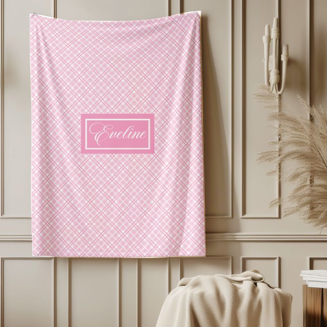 Personalisierte Ästhetikdecke Chic Pastell-Design Fleecedecke (Personalized Aesthetic Blanket Chic Pastel Design)