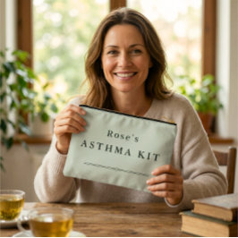 Personalisierte Asthma-Grundausstattung große Tasc Zubehörtasche