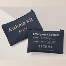 Personalisierte Asthma-Kit-Tasche – Elegante Inhal