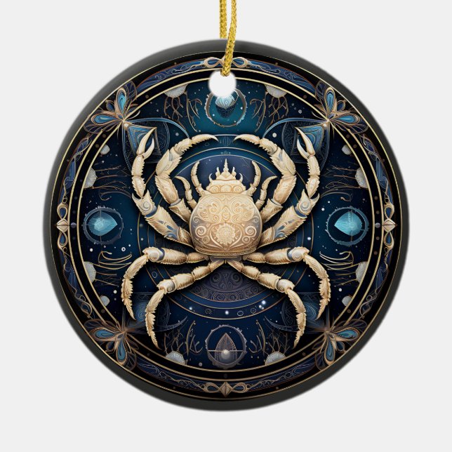 Personalisierte Astrologie Zodiakarzinom Ornament (Vorne)