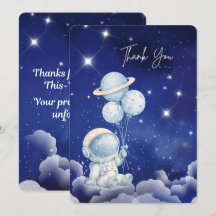 Personalisierte Astronauten-Dankeskarten