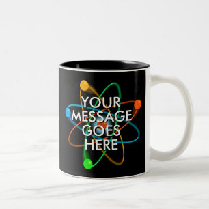 Personalisierte Atomstrukturwissenschaft Zweifarbige Tasse