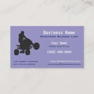 Personalisierte ATV Quad Off-Road & Powersportgerä Visitenkarte