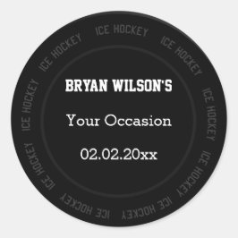 Personalisierte Aufkleber Eishockey-Thema