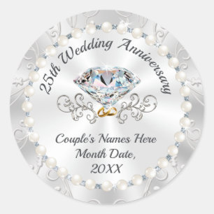 Personalisierte Aufkleber für das Gastgeschenk zum