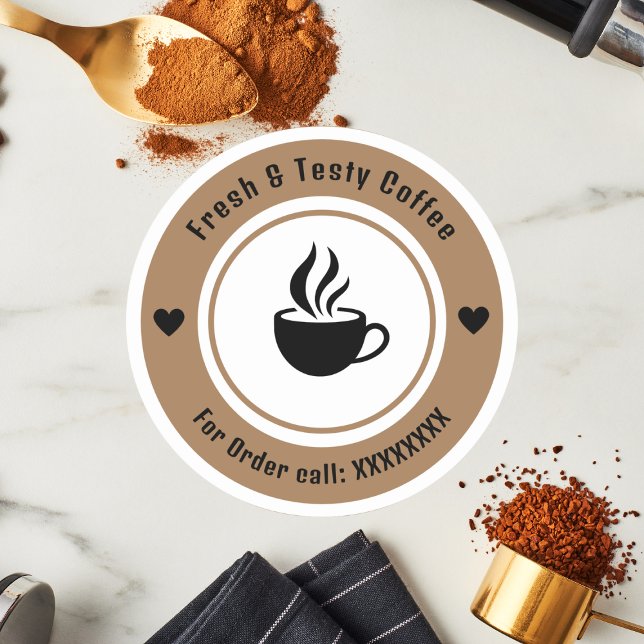 Personalisierte Aufkleber für den Kaffee-Cup (Von Creator hochgeladen)