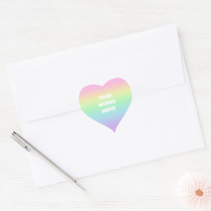 Personalisierte Aufkleber für den Rainbow-Envelope
