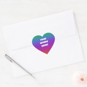 Personalisierte Aufkleber für die Rainbow-Envelope