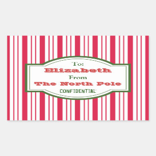 Personalisierte Aufkleber für Nordpol