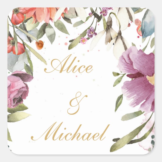 Personalisierte Aufkleber in Gold (Vorderseite)