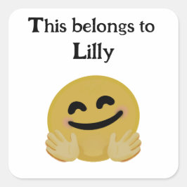 personalisierte Aufkleber "Umarmen Emoji"