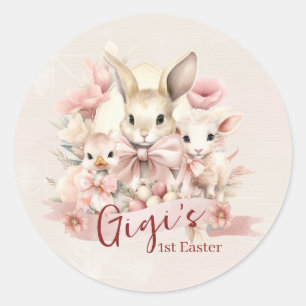 Personalisierte Aufkleber zum Party "Bunny, Chick