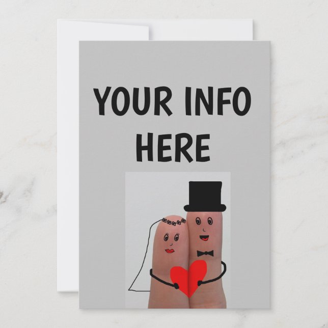 PERSONALISIERTE AUFNAHMEN ZUR EINLEITUNG VON FINGE EINLADUNG (Vorderseite)