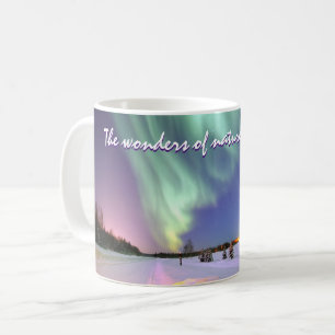 Personalisierte Aurora Borealis Nordlichter Tasse
