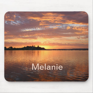 Personalisierte Aussicht auf den See Mousepad