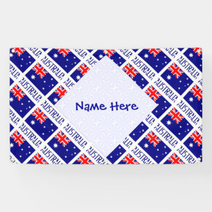 Personalisierte australische Flagge gekachelt Banner