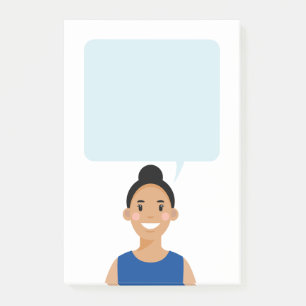 Personalisierte Avatar-Hinweise Post-it Klebezettel