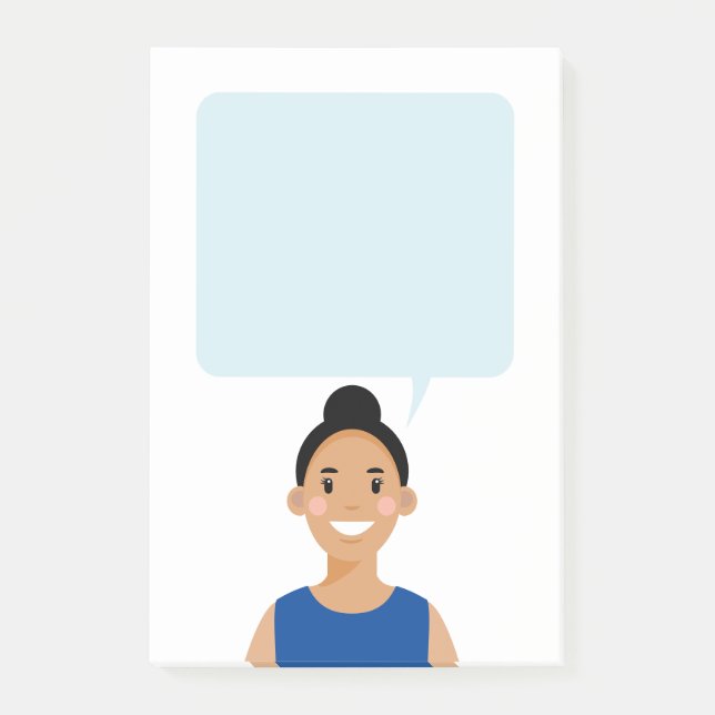 Personalisierte Avatar-Hinweise Post-it Klebezettel (Vorderseite)