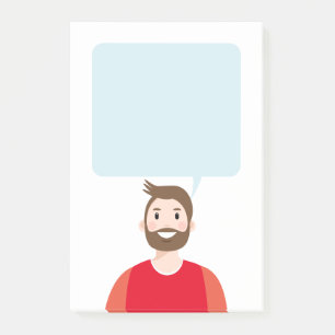Personalisierte Avatar-Nachhinweise Post-it Klebezettel