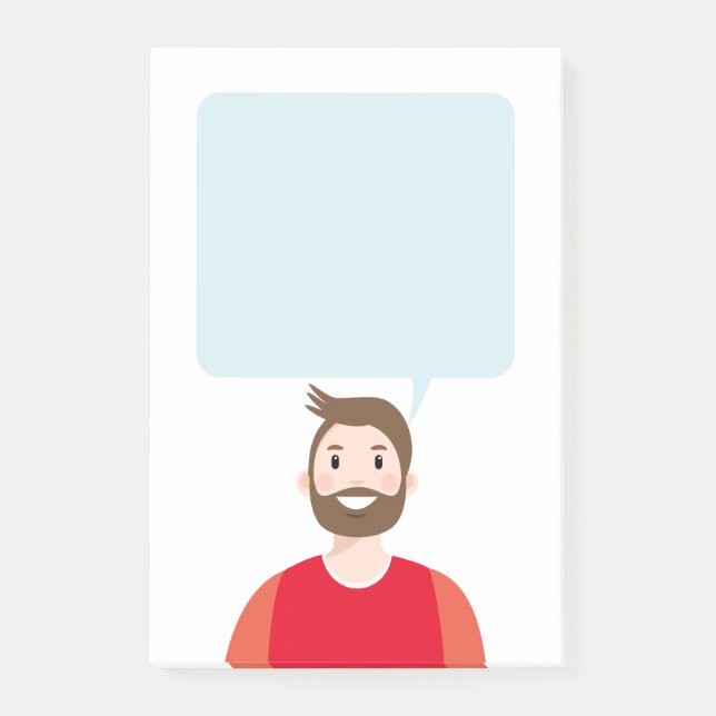 Personalisierte Avatar-Nachhinweise Post-it Klebezettel (Vorderseite)