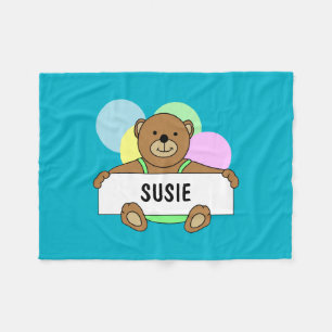 Personalisierte Baby-Decken Fleecedecke